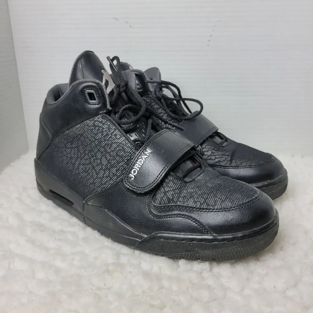 Jordan Flight Club 90s Men’s High Top Sneaker Size 10.5 Black Gray Cement